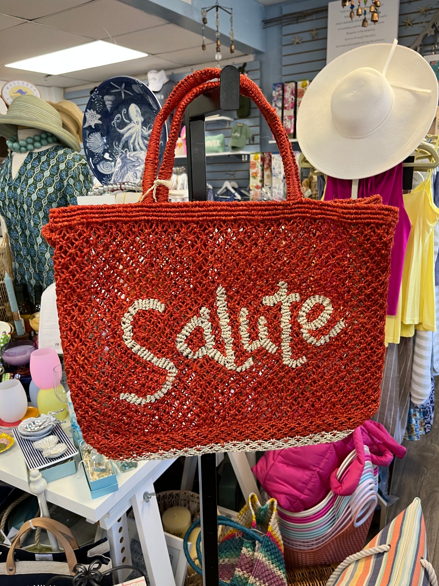 Small Size Beach Days Jute beach bag